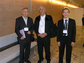 Ivan Jakopovich, Solomon P. Wasser and Neven Jakopovich at the medicinal mushroom conference
