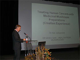 Medicinal Mushroom Conference Mushrooms against Cancer presentation by Dr. Ivan Jakopovich