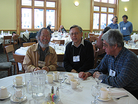 medicinal mushroom researchers Ivan Jakopovich, Shu Ting Chang and Mislav Jurin